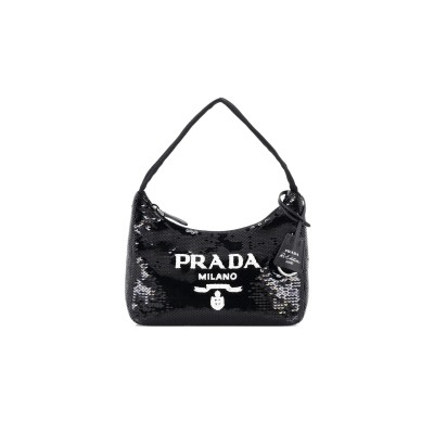 PRADA PRE-OWNED RE-EDITION 2000 SEQUINS MINI HOBO BAG 1NE515 (22*12*6cm)  PRADA PRE-OWNED RE-EDITION 2000 SEQUINS MINI HOBO BAG 1NE515 (22*12*6cm)
